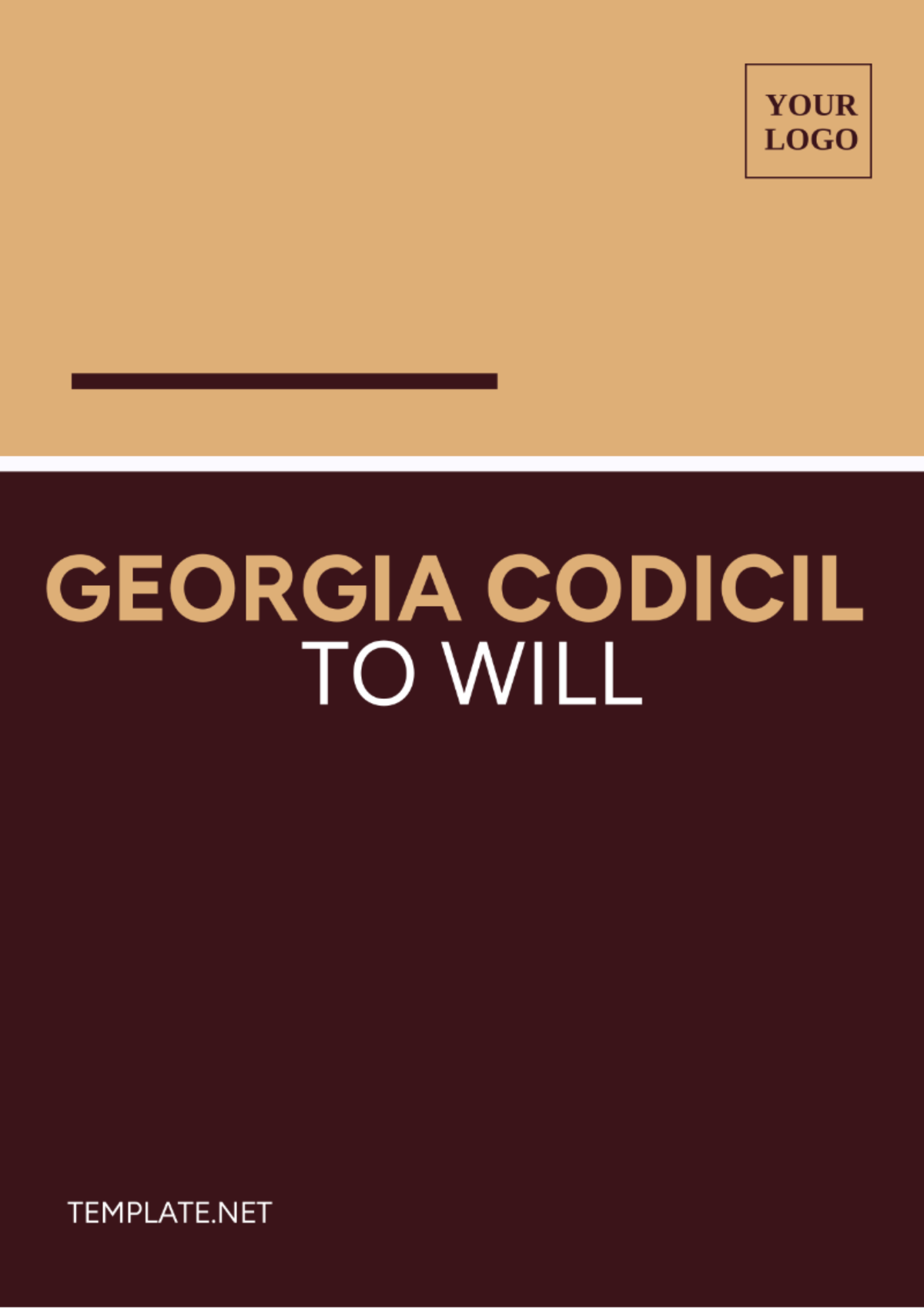 Georgia Codicil to Will Template