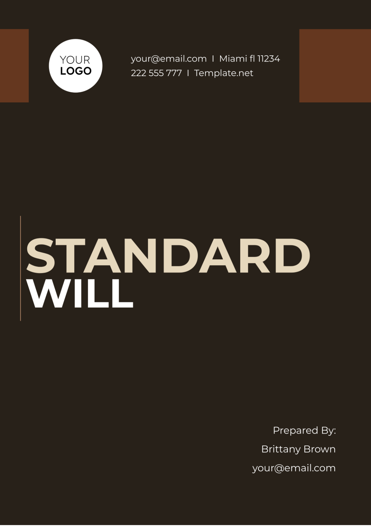 Standard Will Template