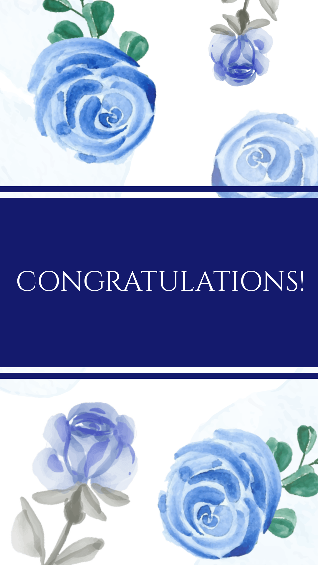 Congratulations Greeting Banner Template