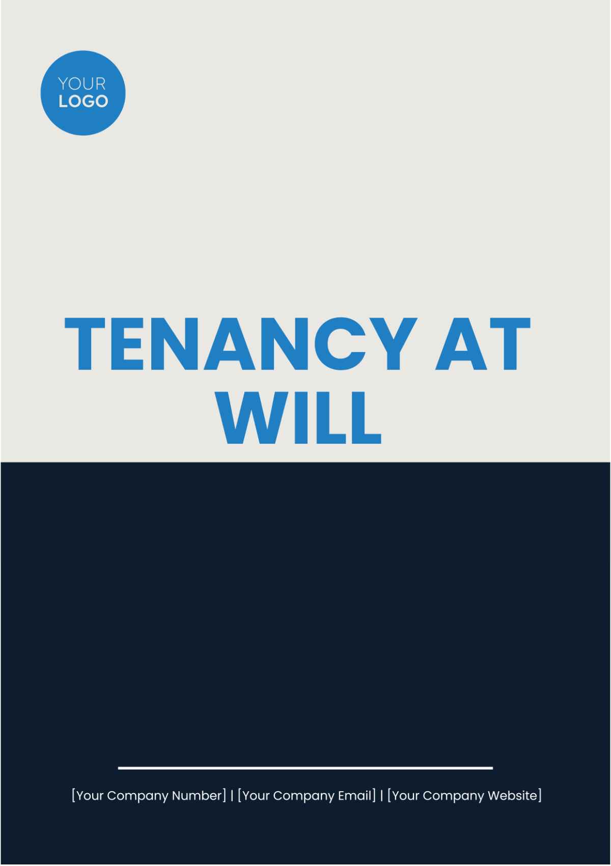 Tenancy At Will Template