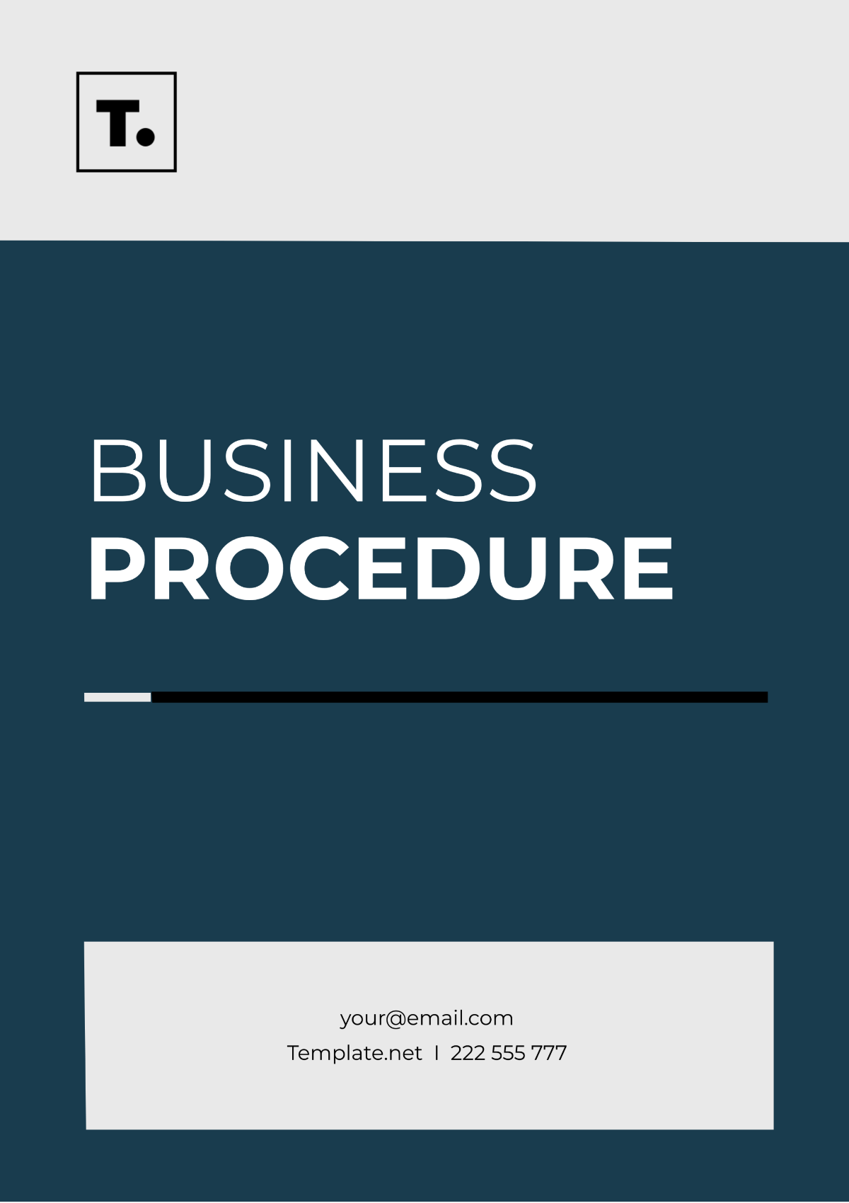 Business Procedure Template