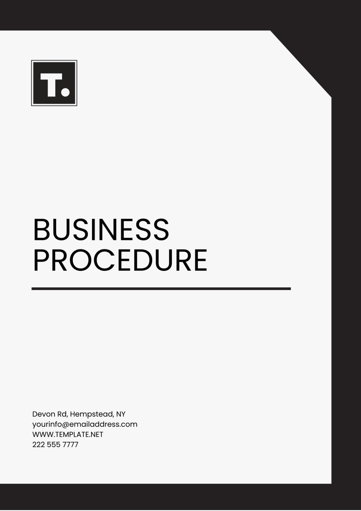 Business Procedure Template - Edit Online & Download