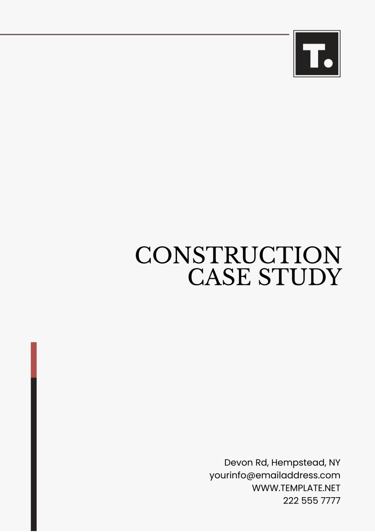 Construction Case Study Template