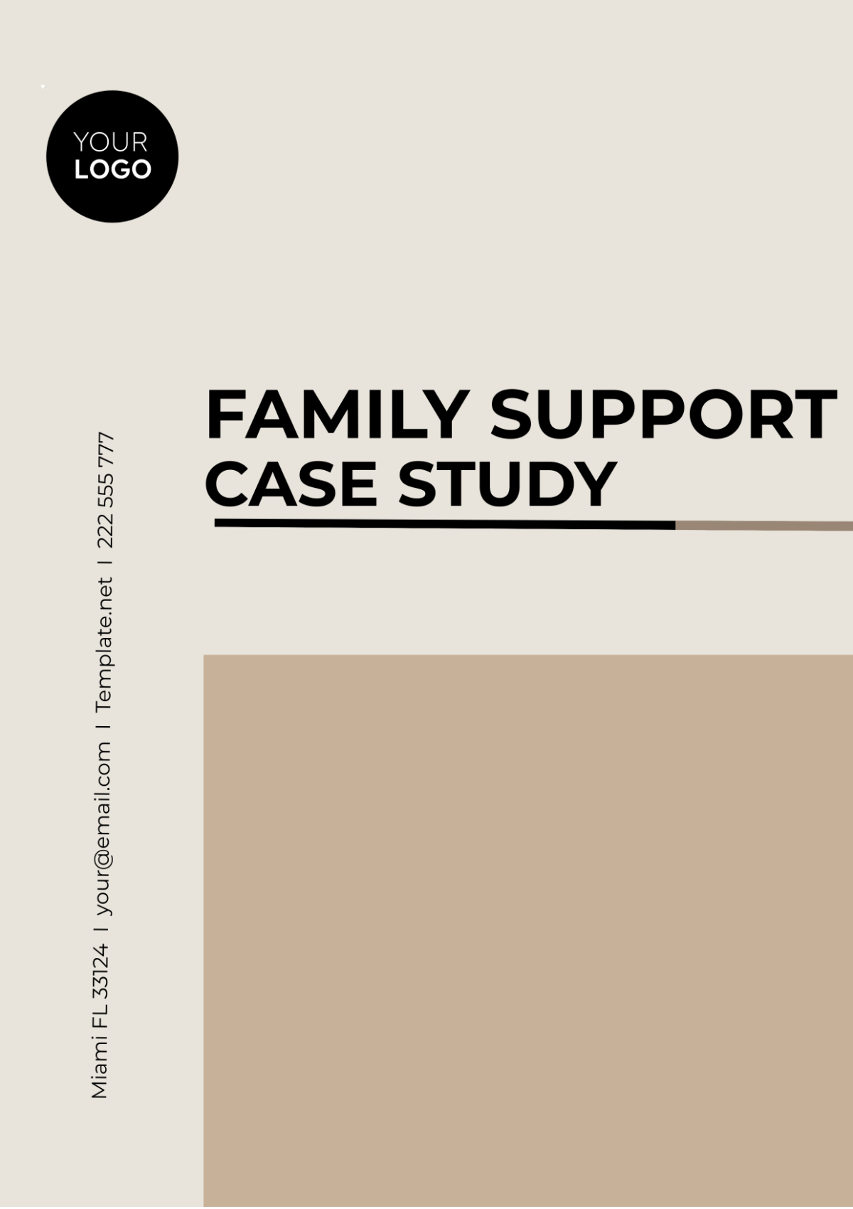 Family Support Case Study Template