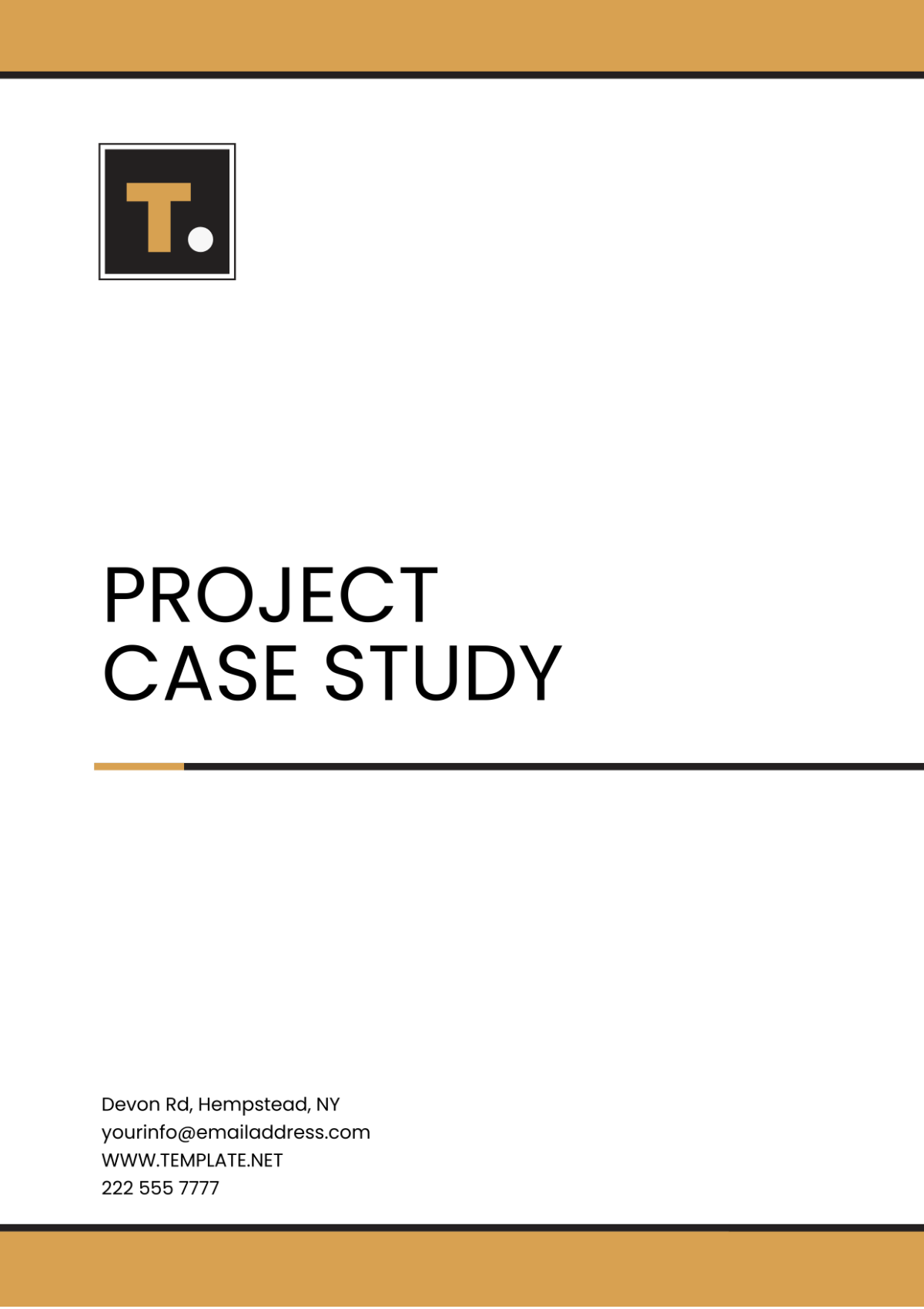 Project Case Study Template - Edit Online & Download