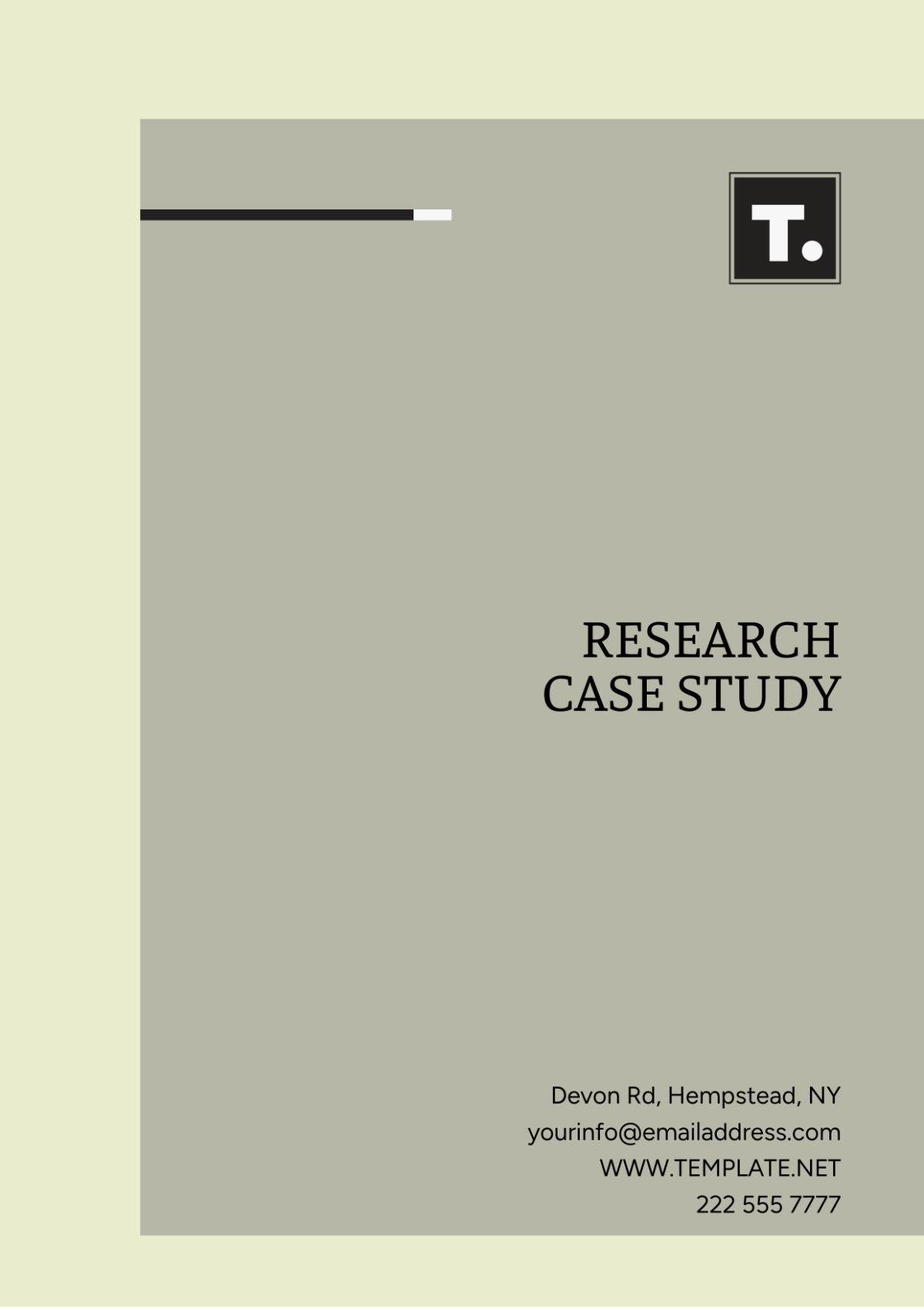 Research Case Study Template