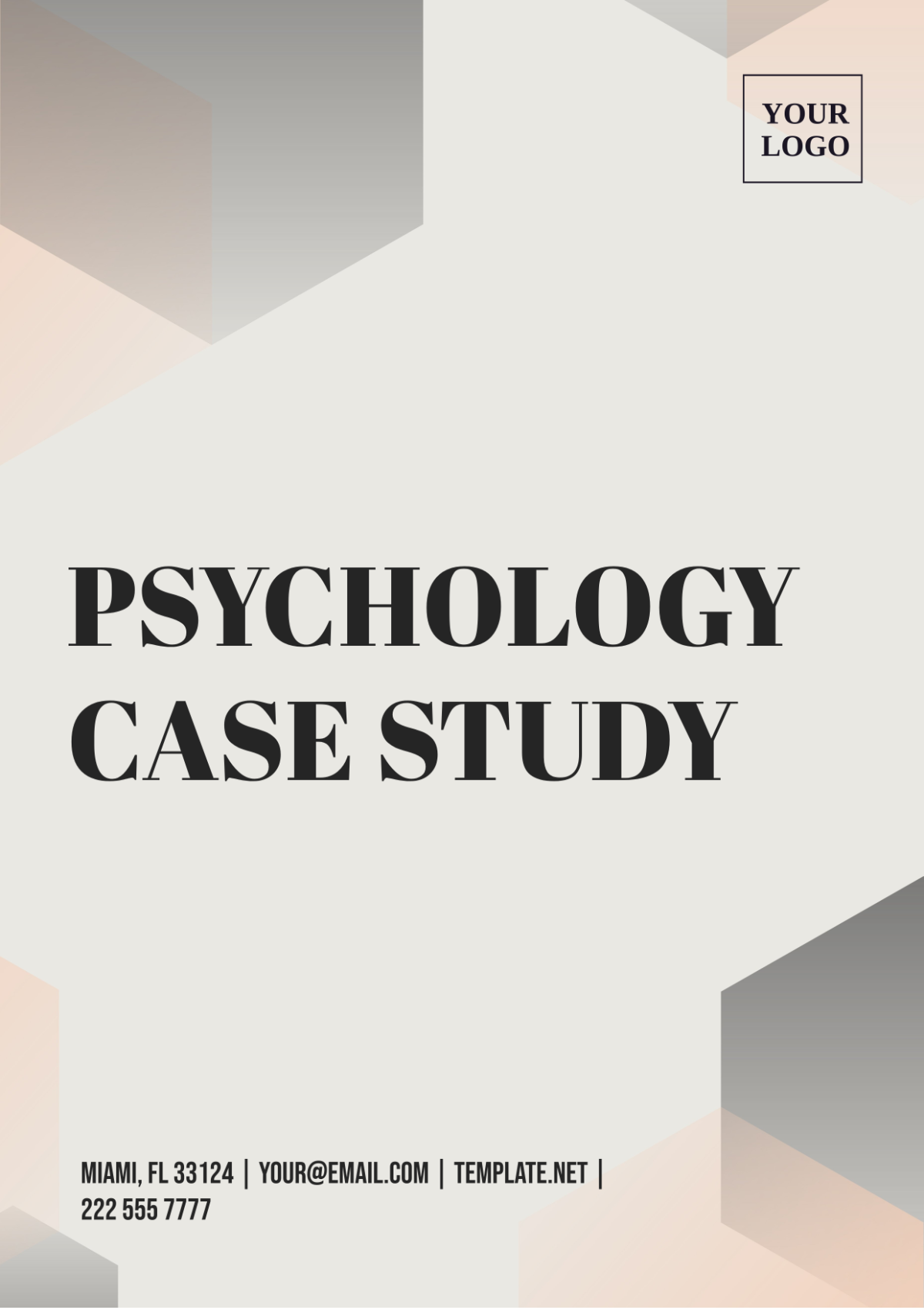 Psychology Case Study Template