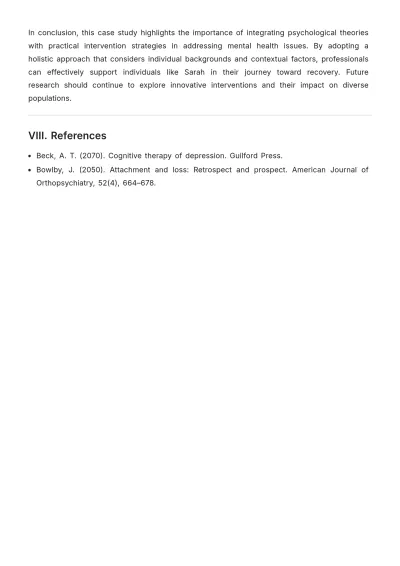 Free Psychology Case Study Template to Edit Online