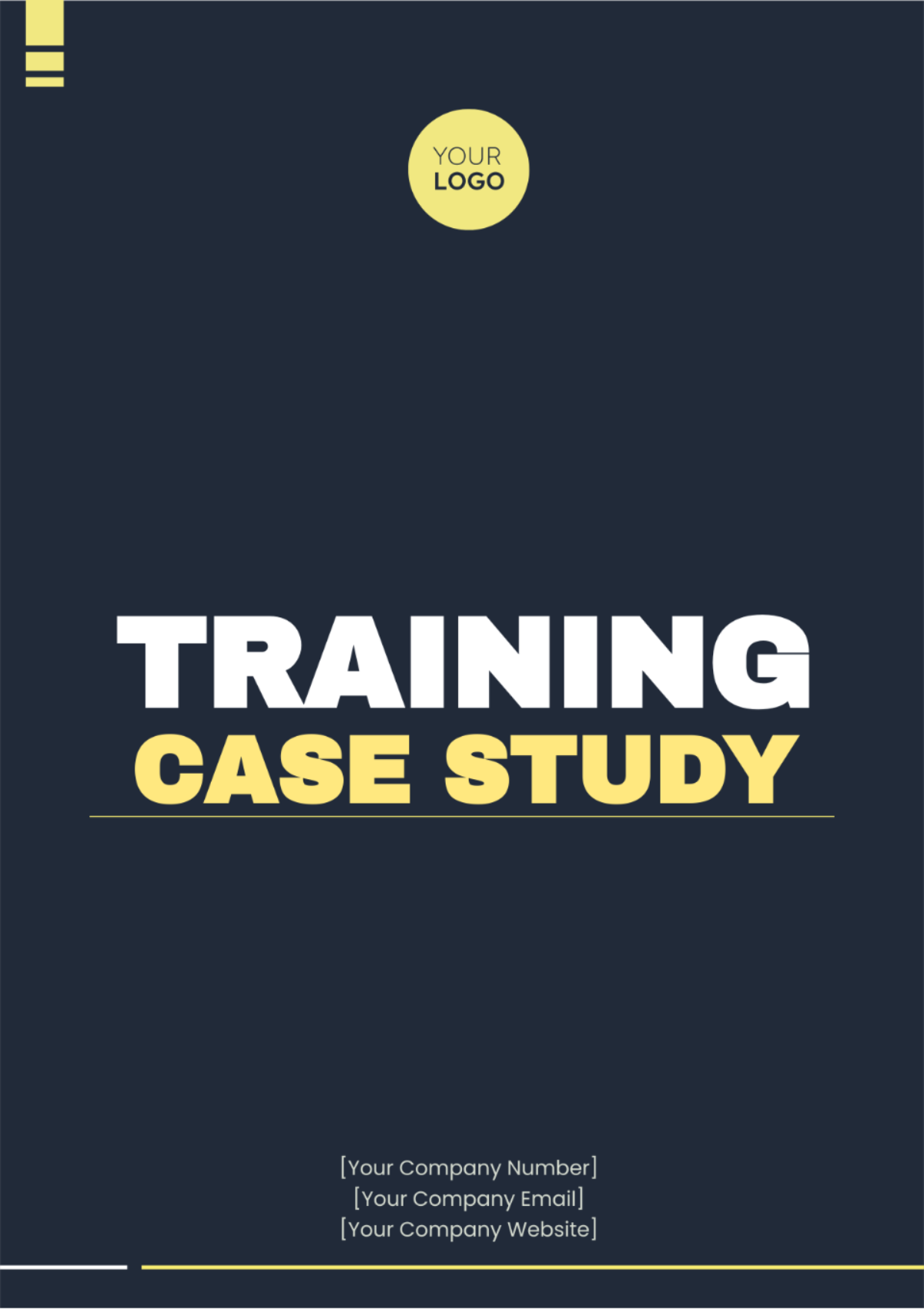 Training Case Study Template