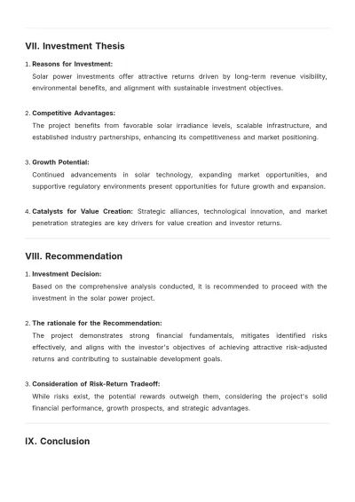 Free Investment Case Study Template to Edit Online