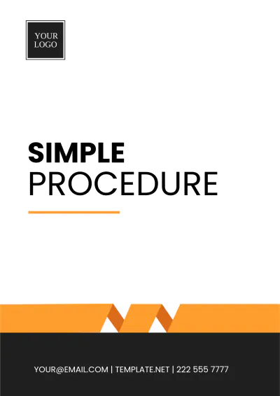 Free Simple Procedure Template to Edit Online
