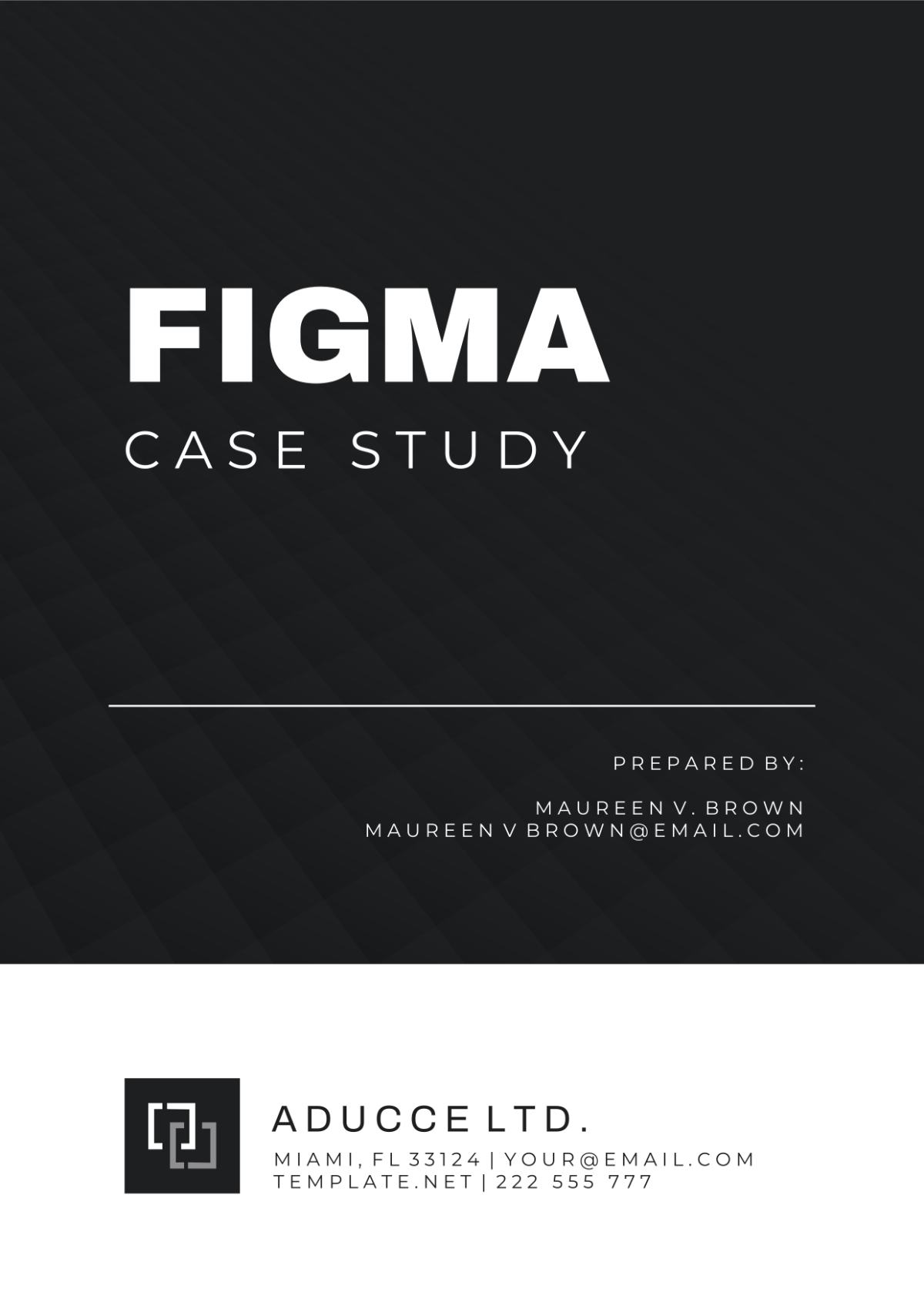 Figma Case Study Template