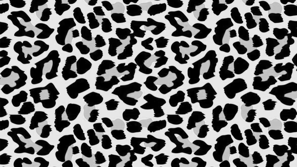 White Cheetah Print Background