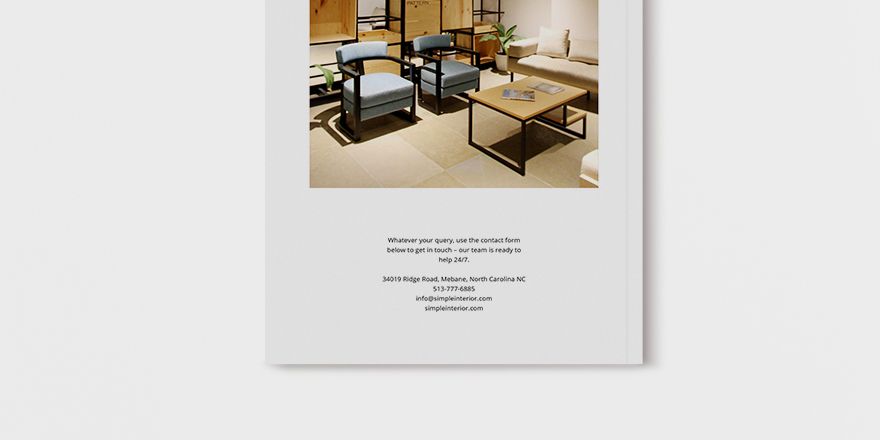 Simple Interior Design Magazine Template