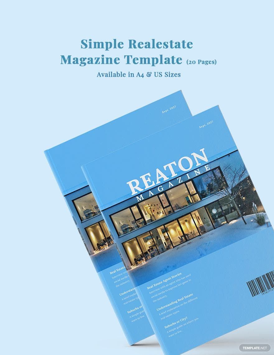 Simple Real Estate Magazine Template