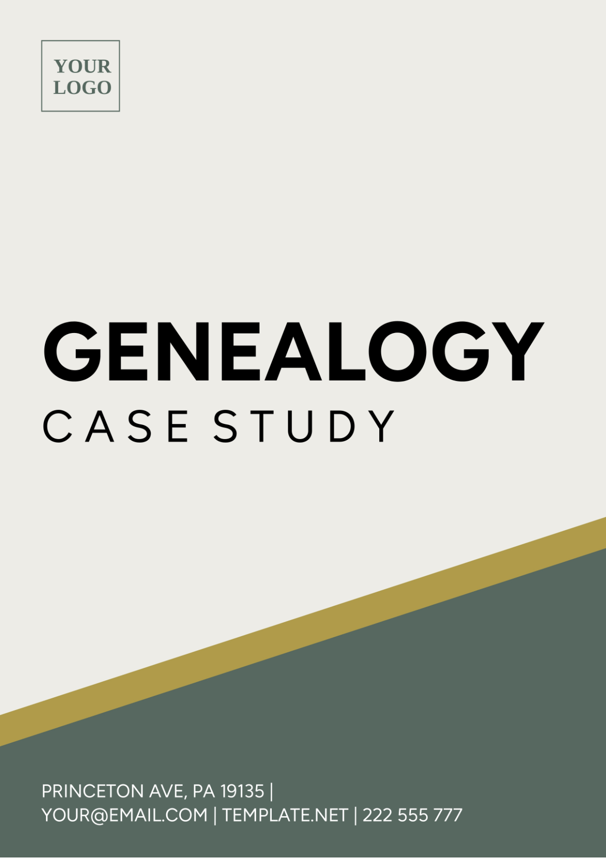 Genealogy Case Study Template