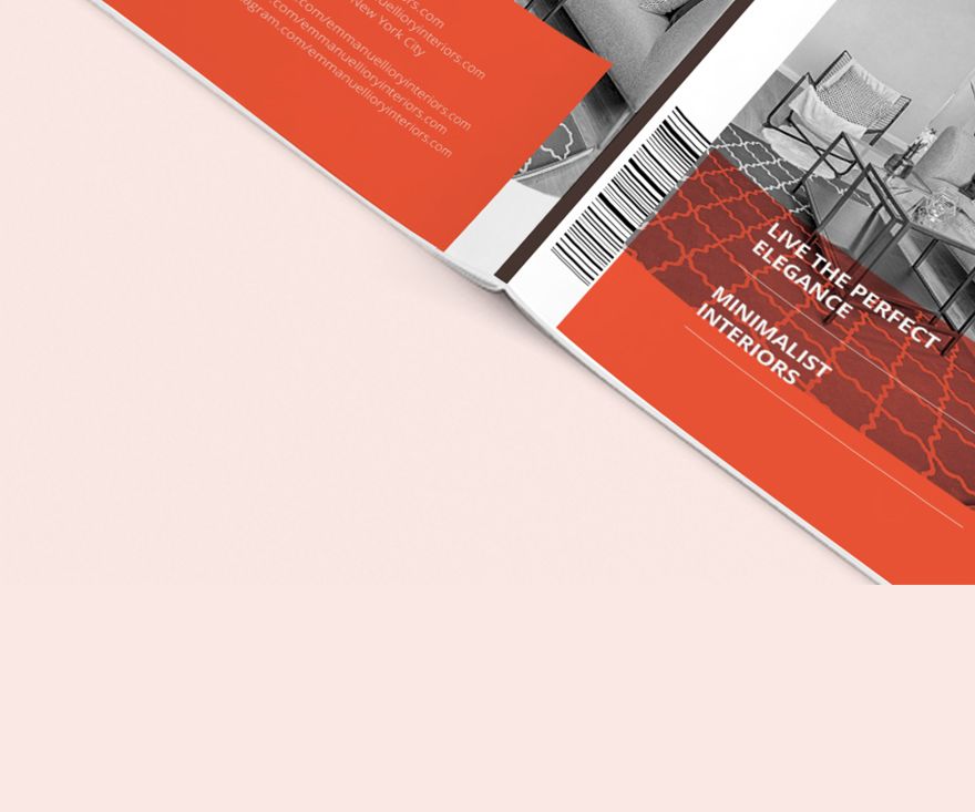 Minimal Interior Design Magazine Template