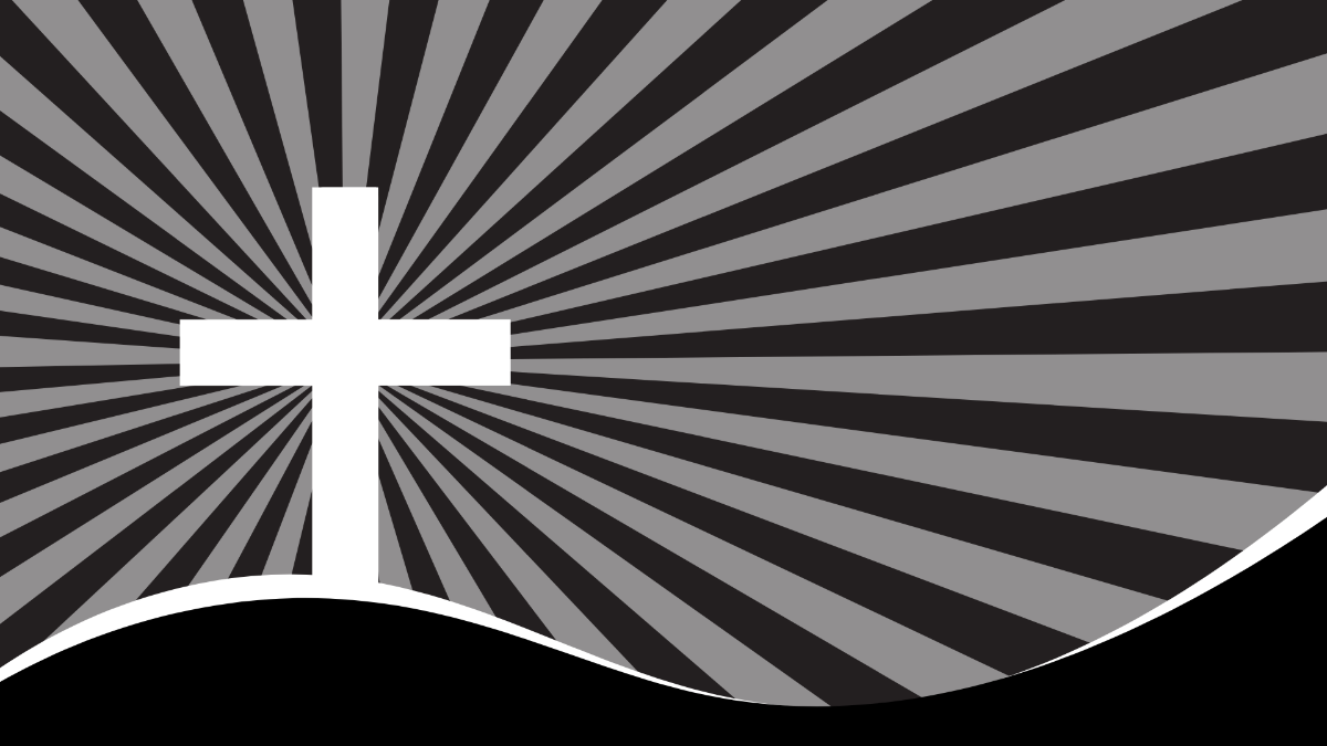 White Cross Black Background