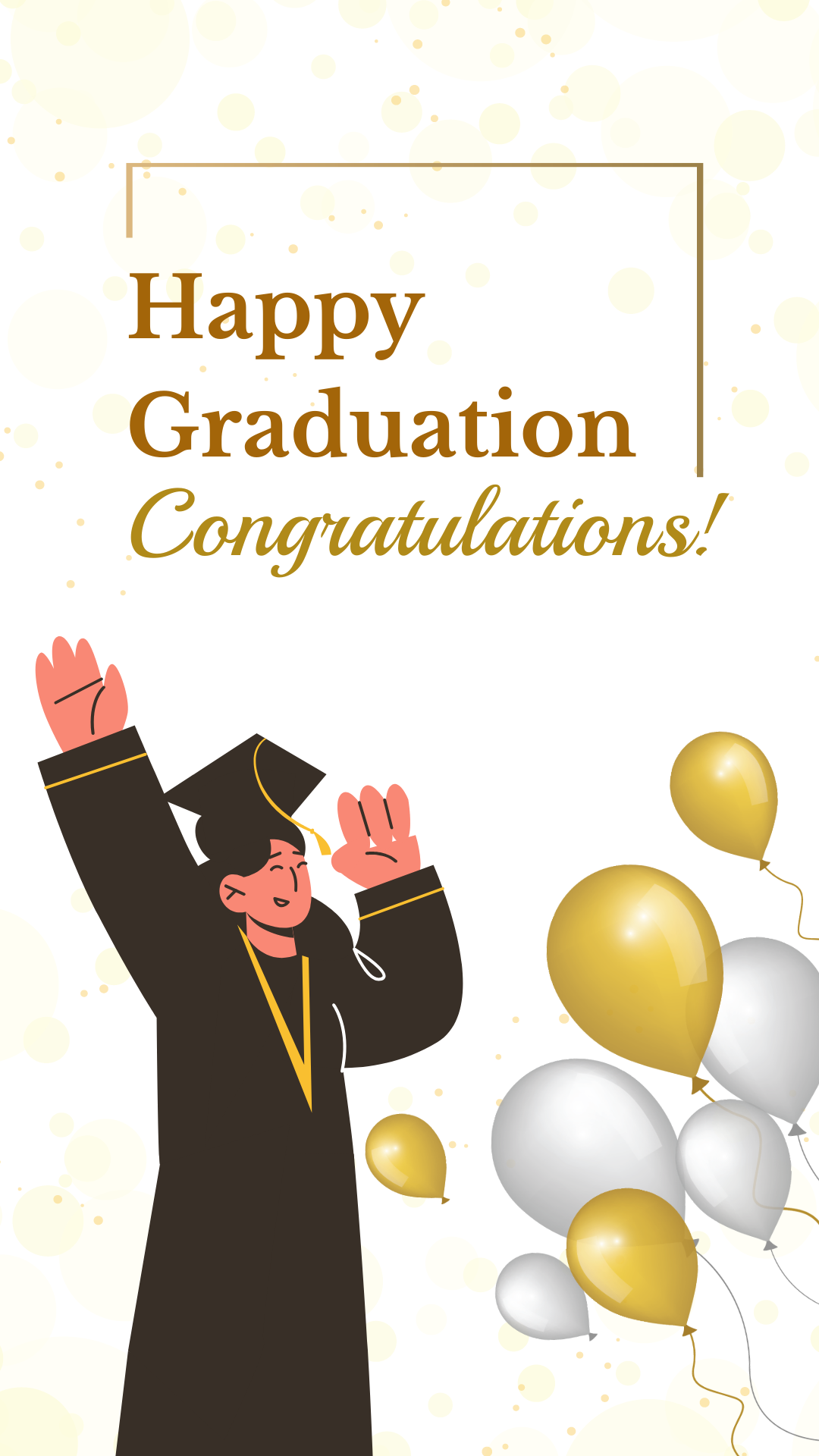 Congratulations Happy Graduation Banner Template