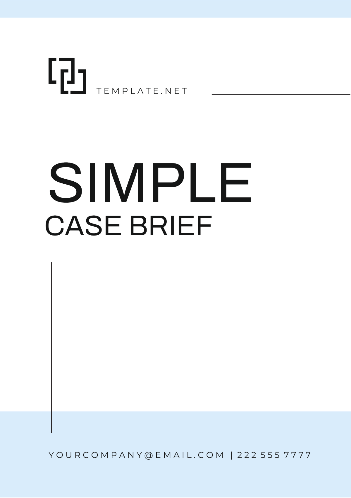Simple Case Brief Template