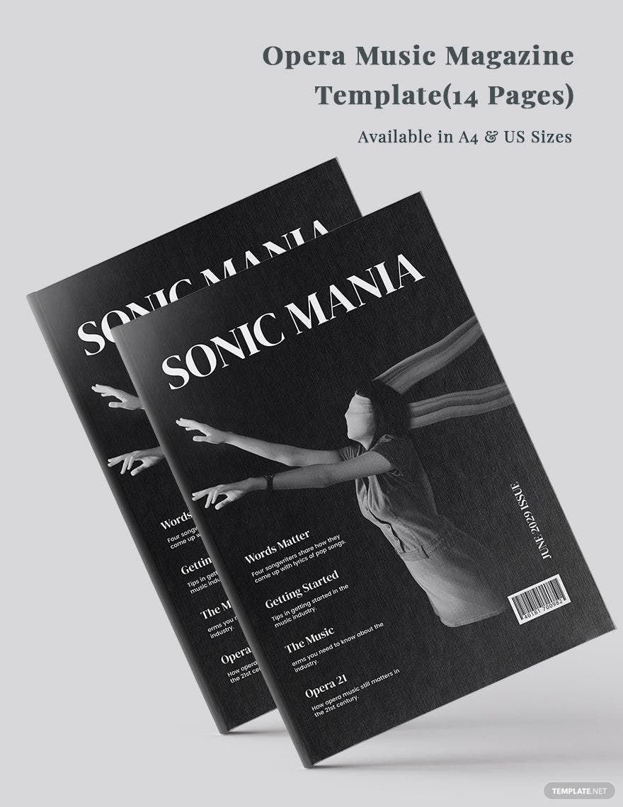 Opera Music Magazine Template