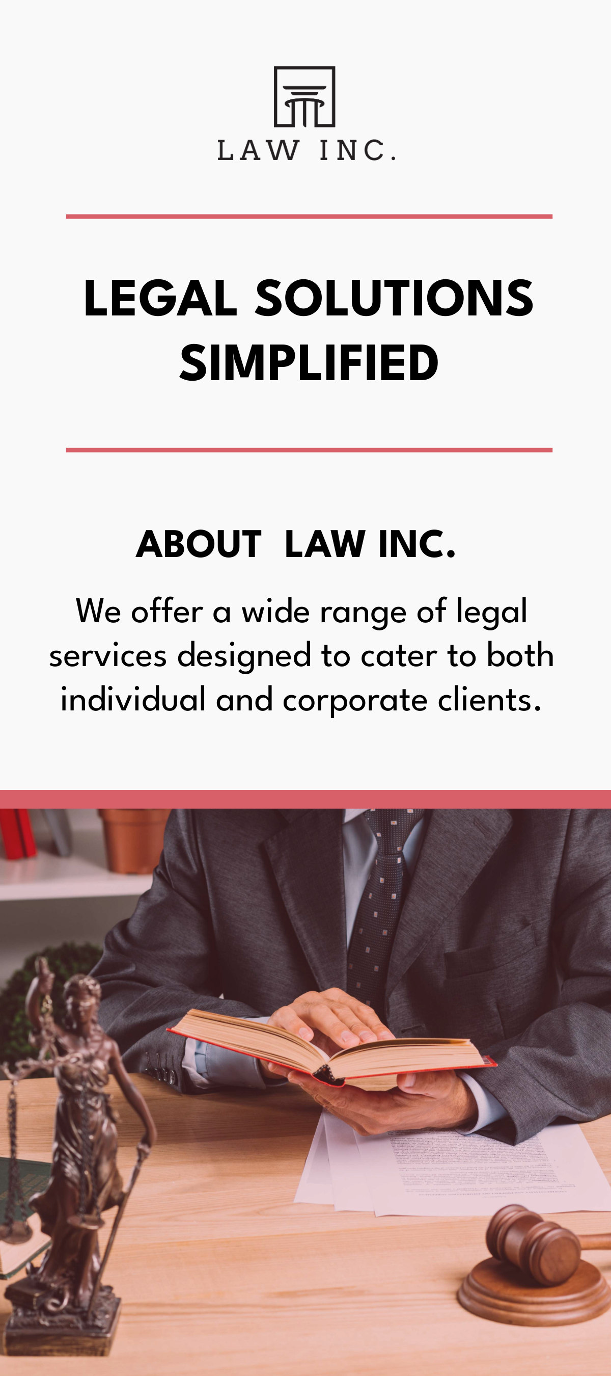 Law Firm Legal Services Rack Card