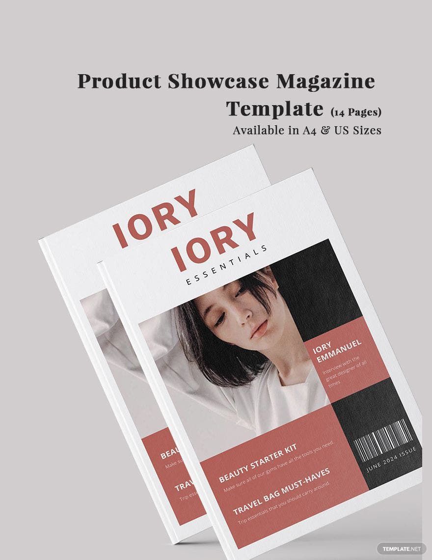 Product Showcase Magazine Template