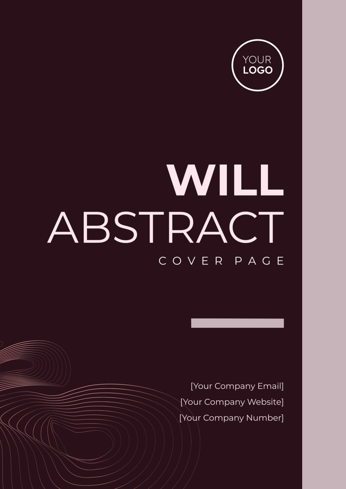 Will Abstract Cover Page