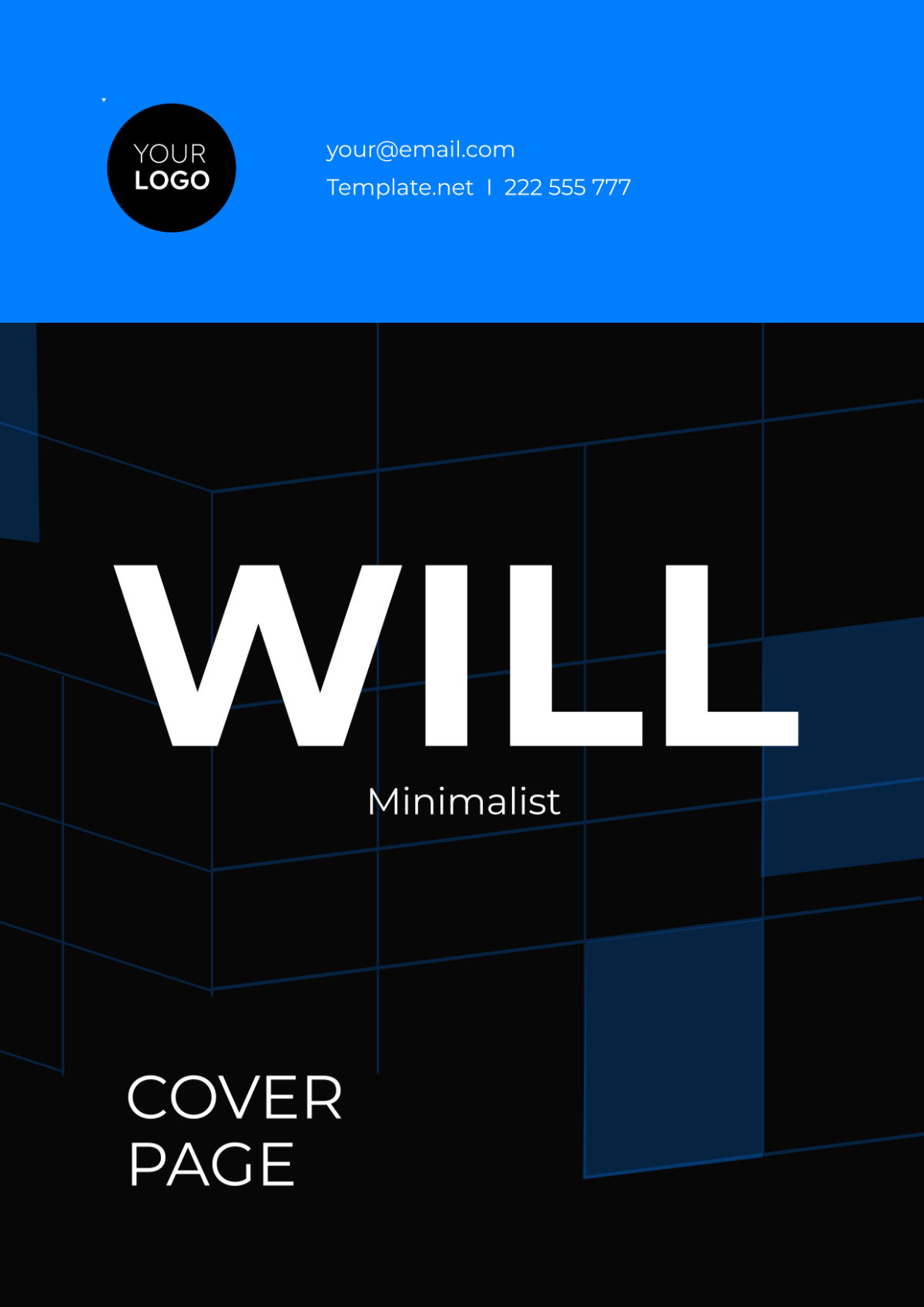 Will Minimalist Cover Page Template - Edit Online & Download Example ...