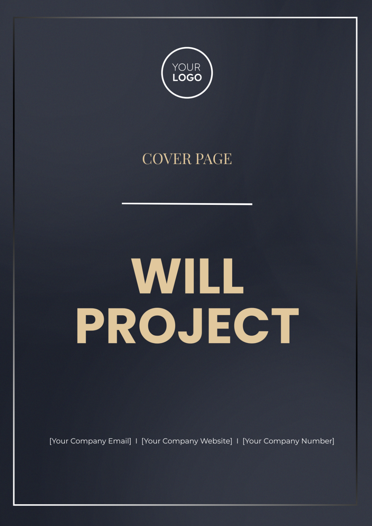 Will Project Cover Page