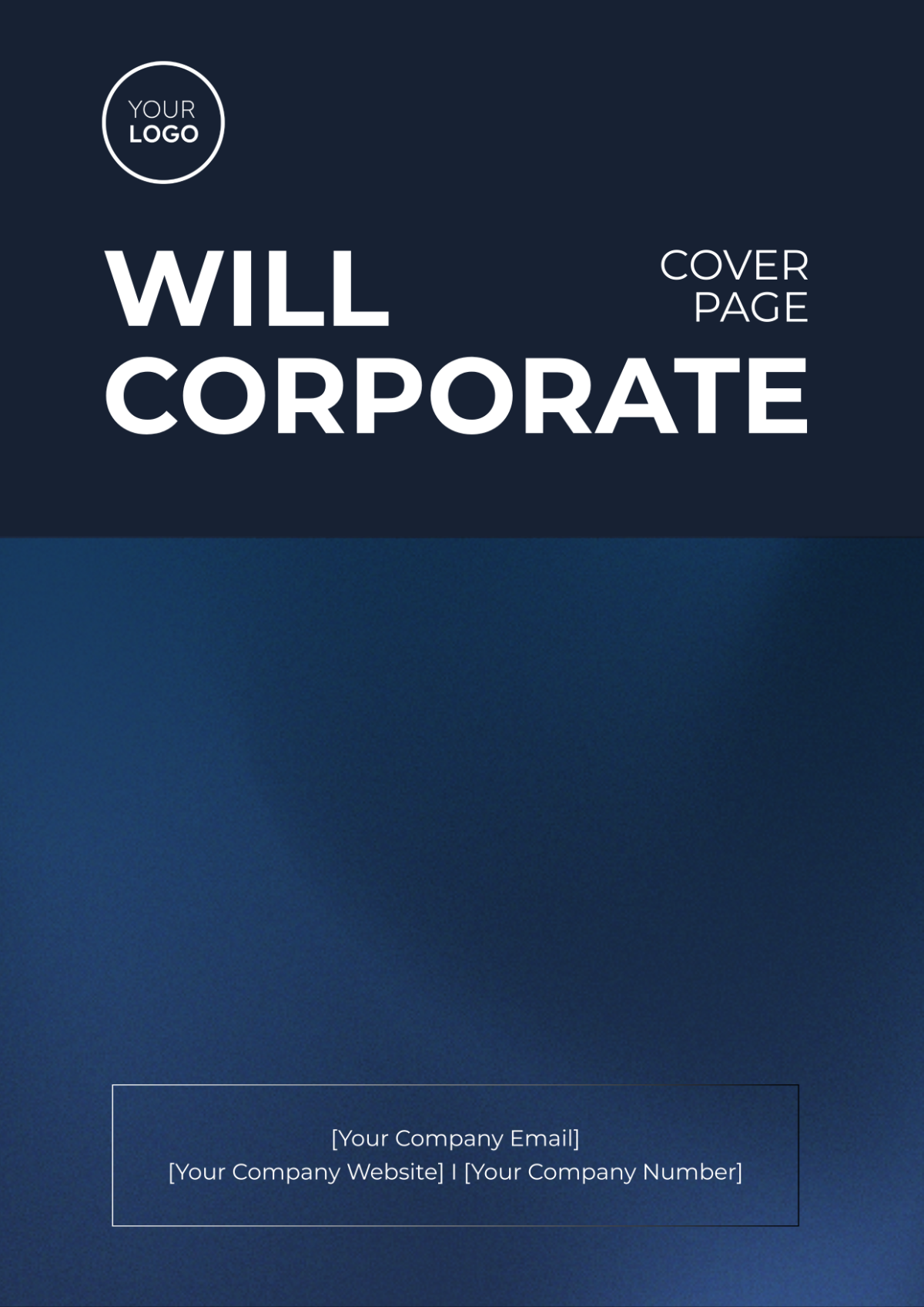 Will Corporate Cover Page