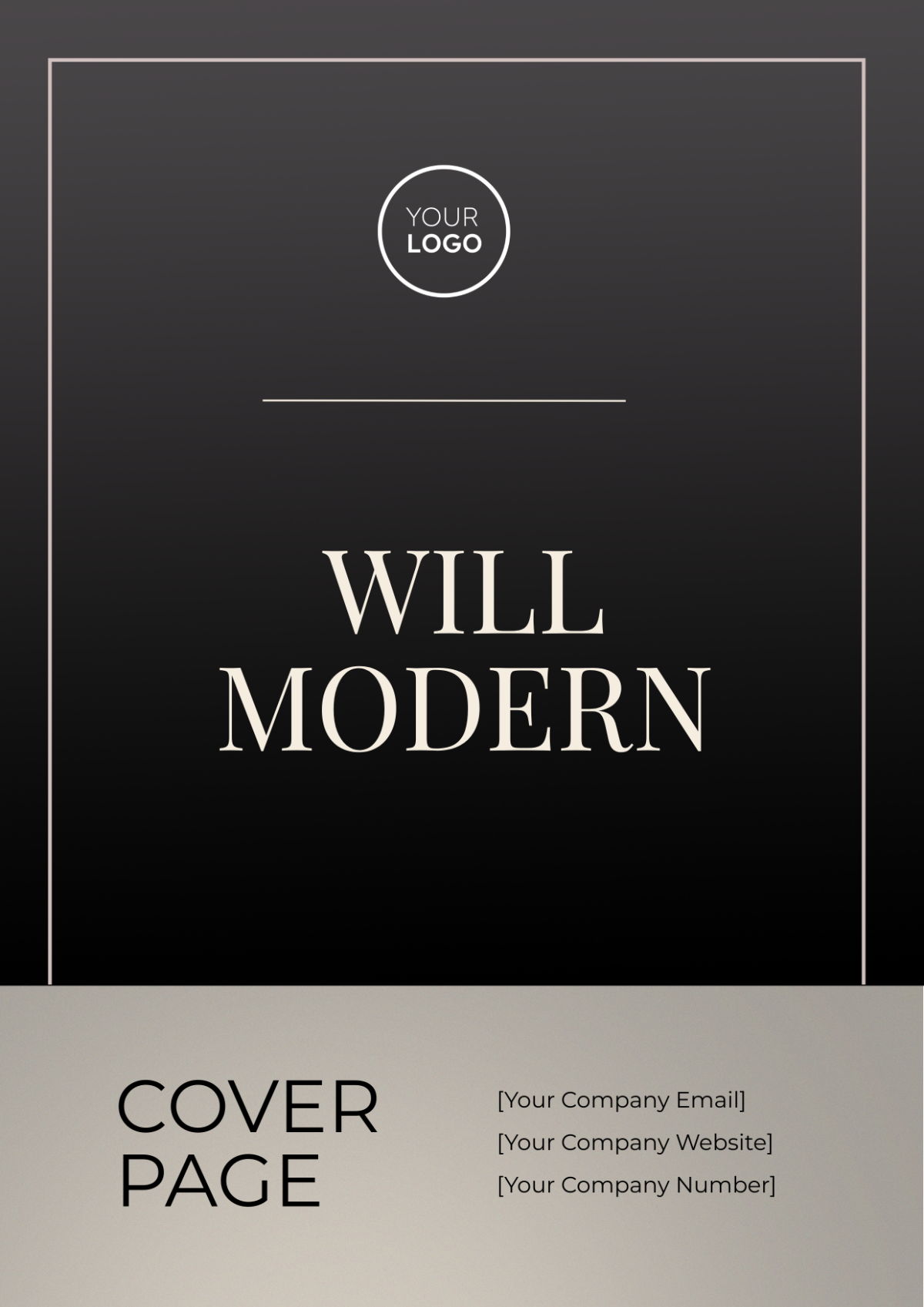 Will Modern Cover Page