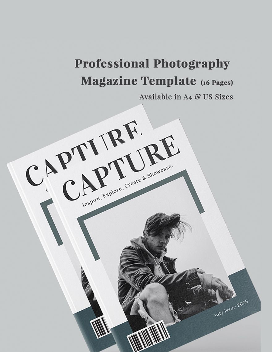 Professional Photography Magazine Template