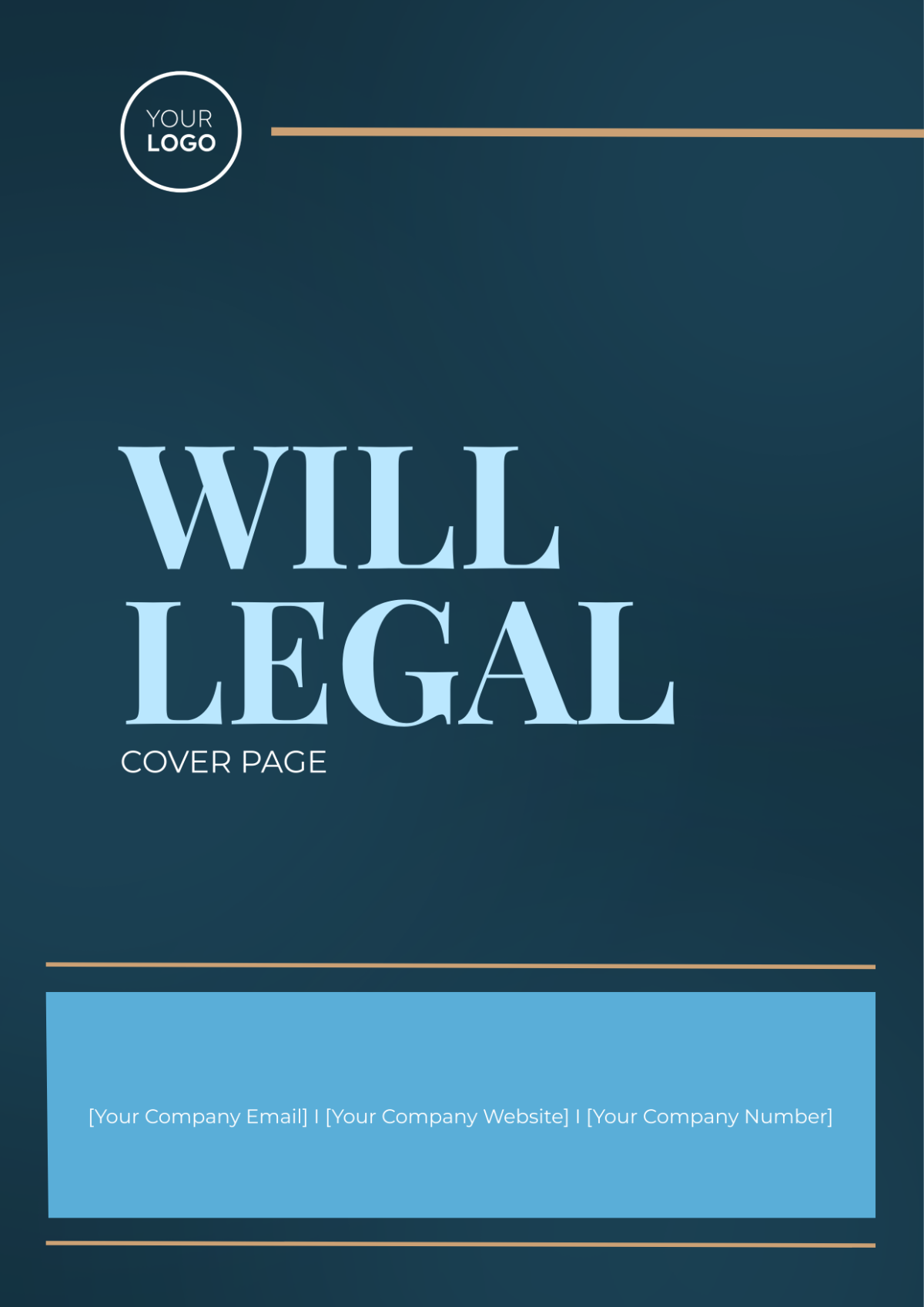 Will Legal Cover Page