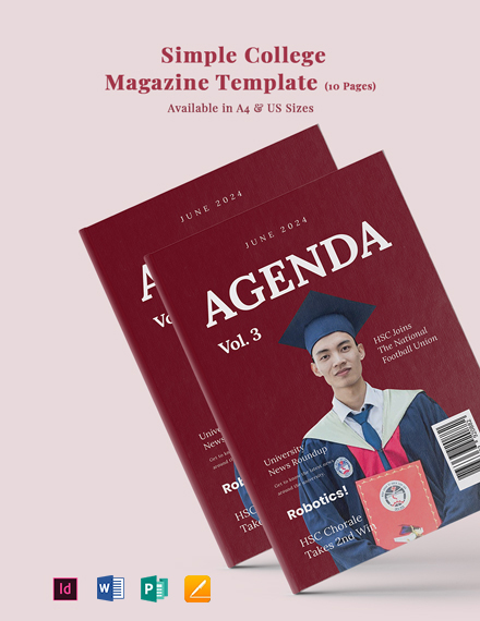 Magazine template apple pages