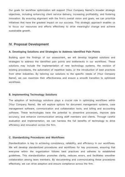 Free Law Firm Workflow Optimization Procedure Template to Edit Online