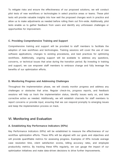 Free Law Firm Workflow Optimization Procedure Template to Edit Online