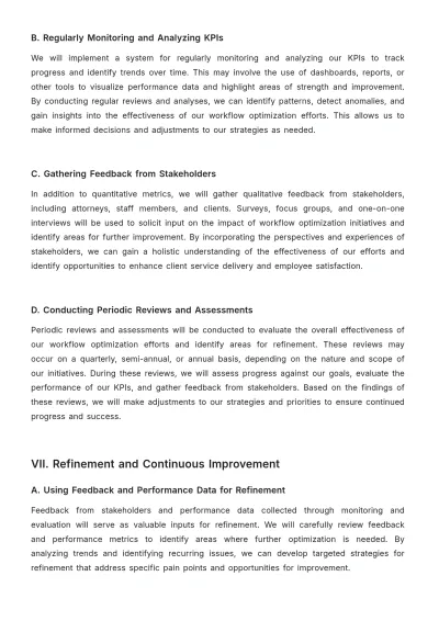 Free Law Firm Workflow Optimization Procedure Template to Edit Online