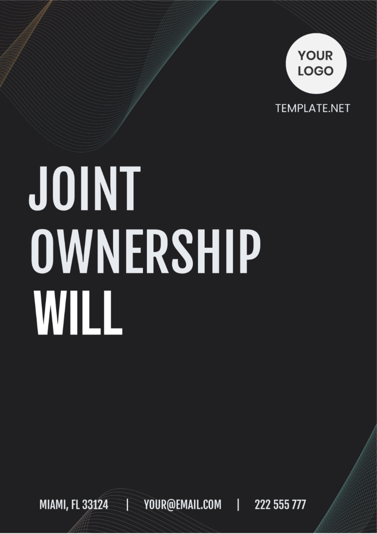 Joint Ownership Will Template