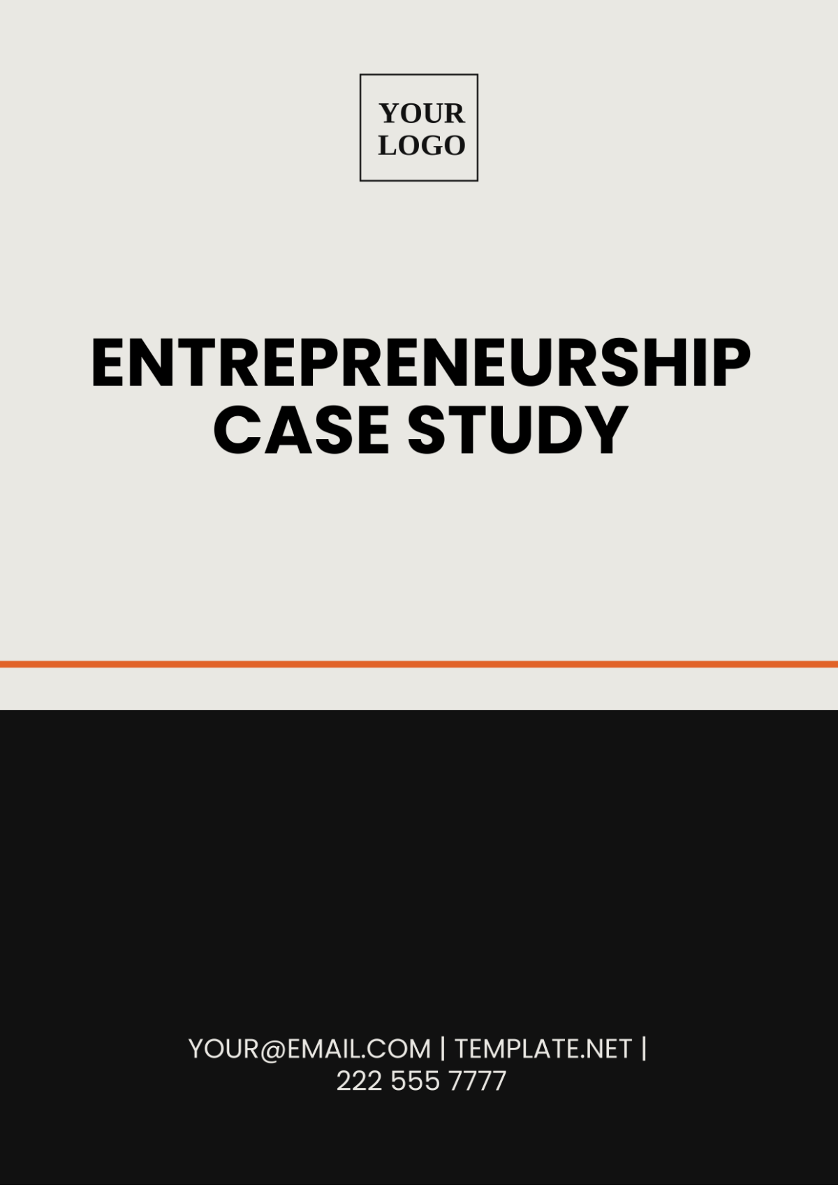 Entrepreneurship Case Study Template