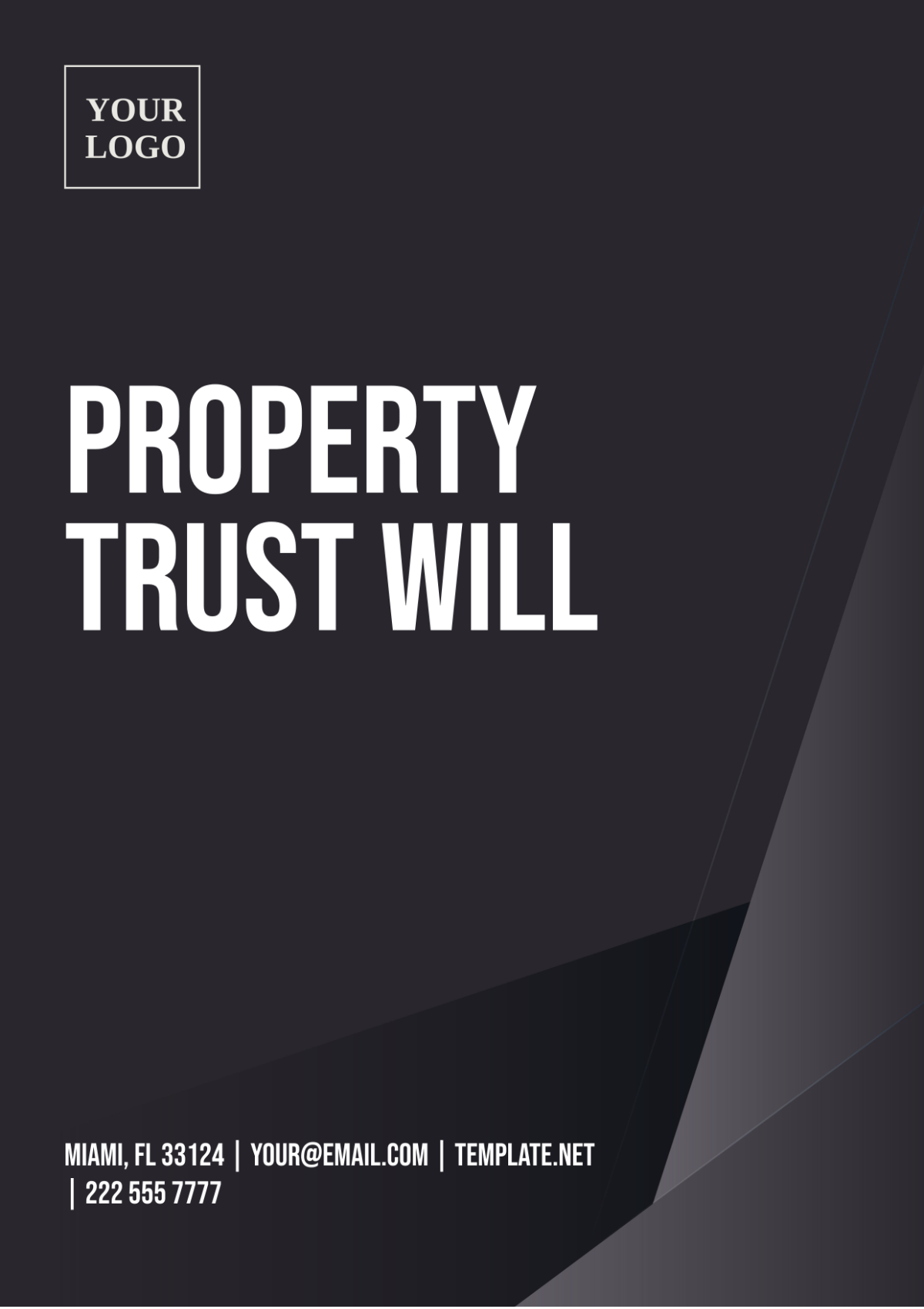 Property Trust Will Template