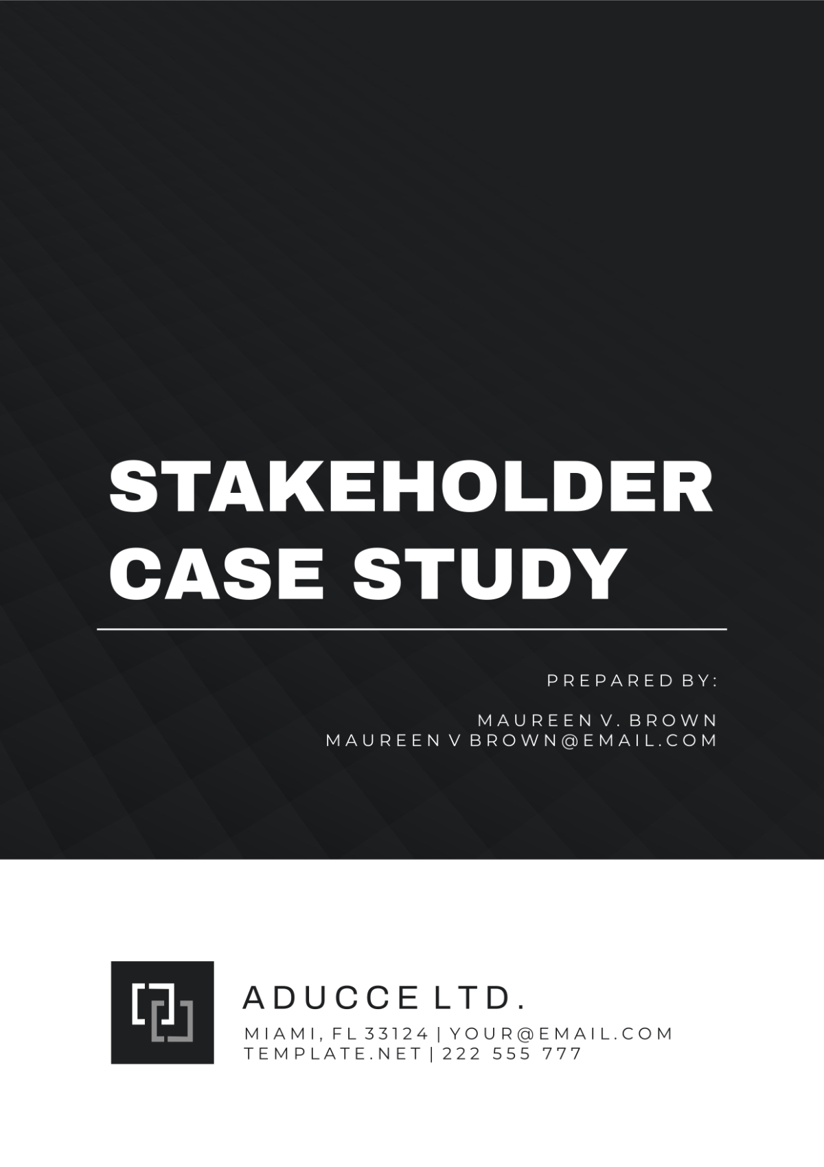 Stakeholder Case Study Template