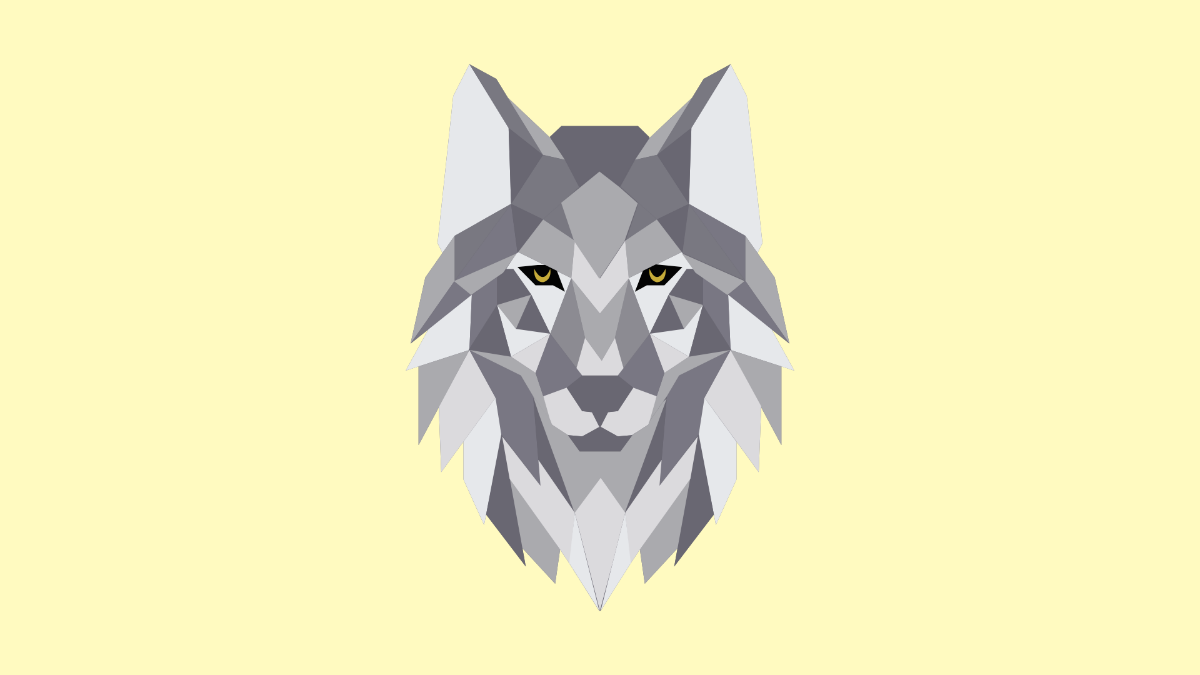 Free Geometric Wolf Background