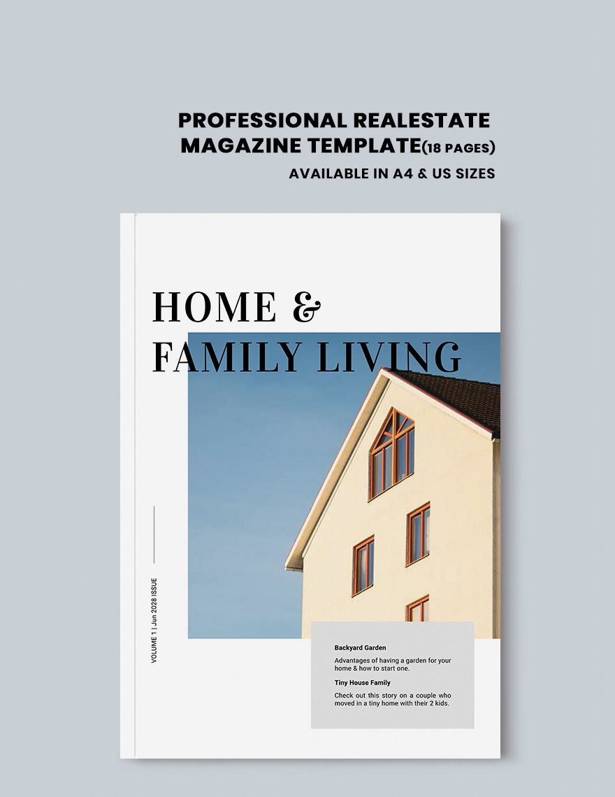 Professional Real Estate Magazine Template