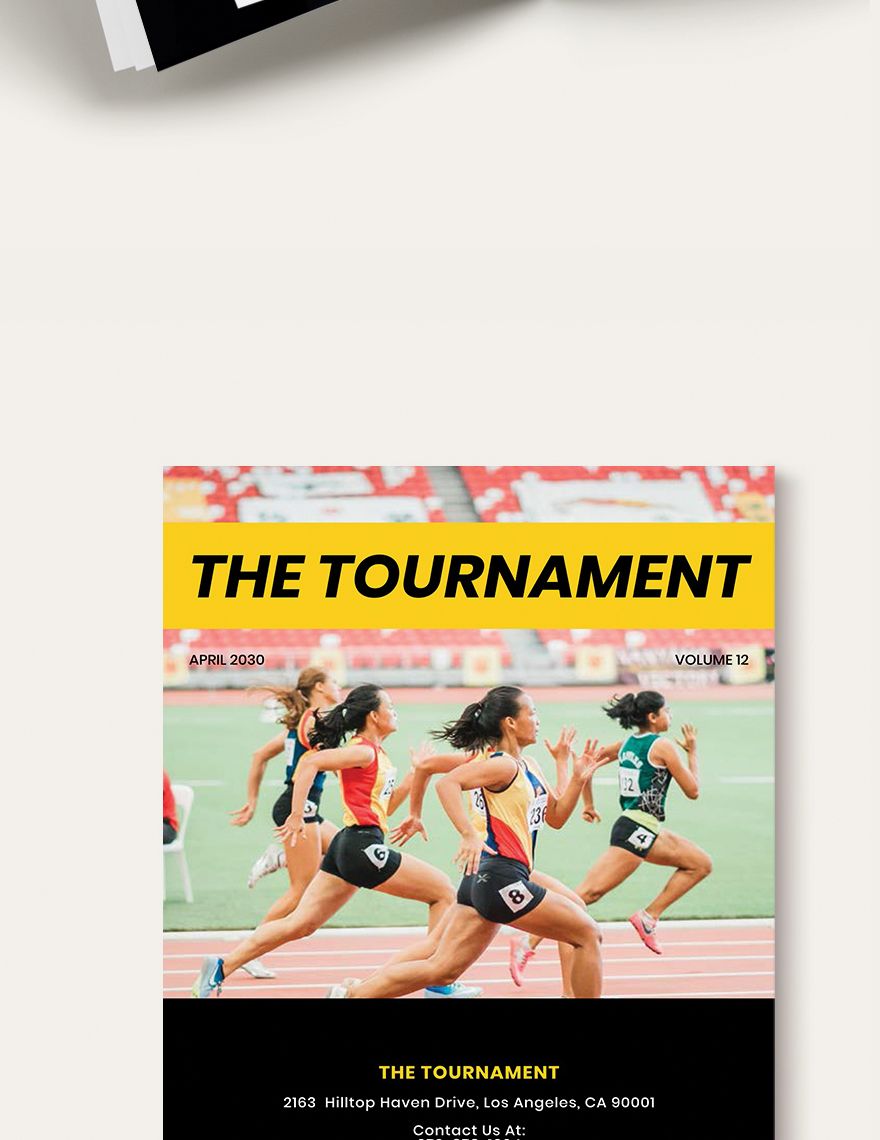 Professional Sports Magazine Template