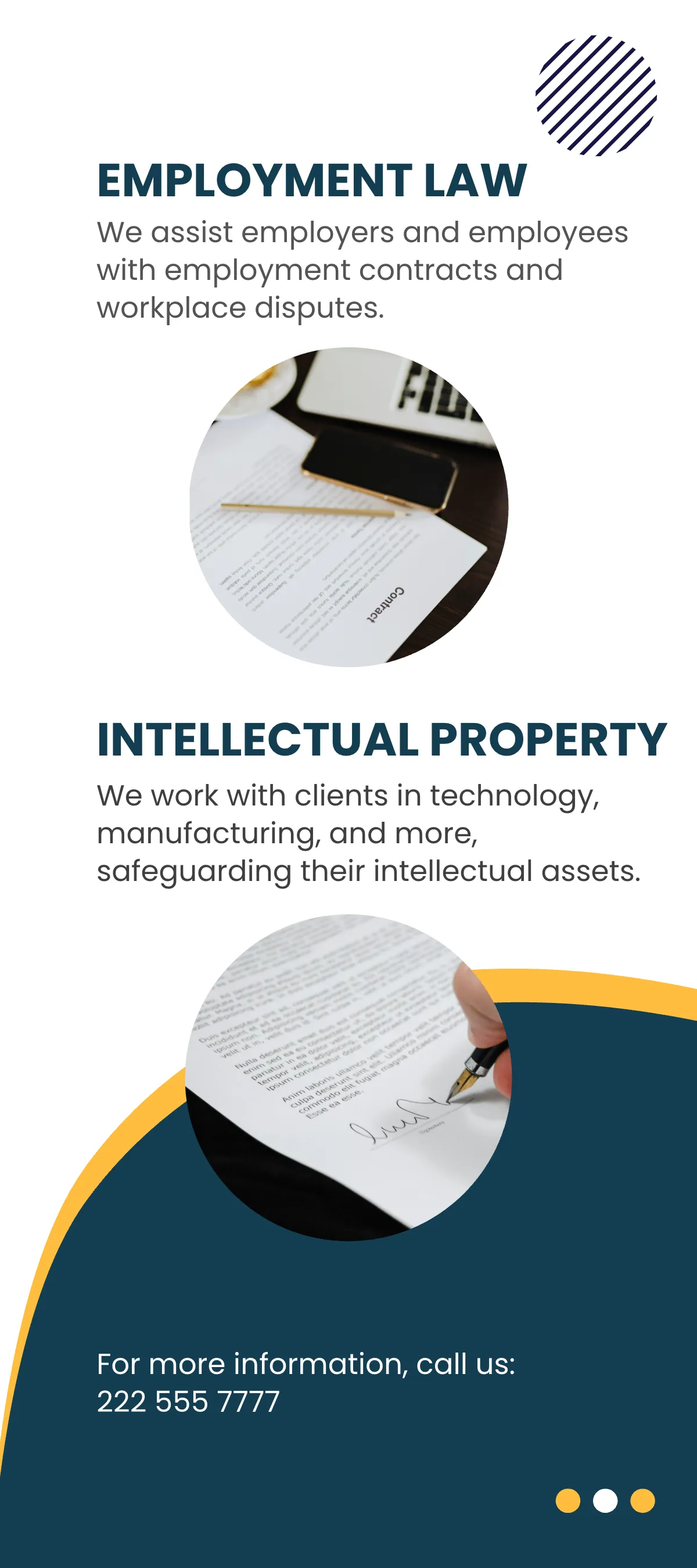 Free Law Firm Expertise Rack Card Template to Edit Online
