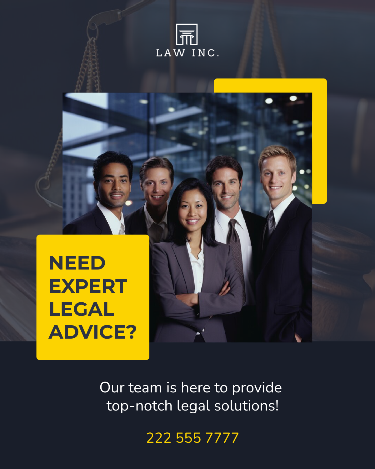 Law Firm Facebook Post Template