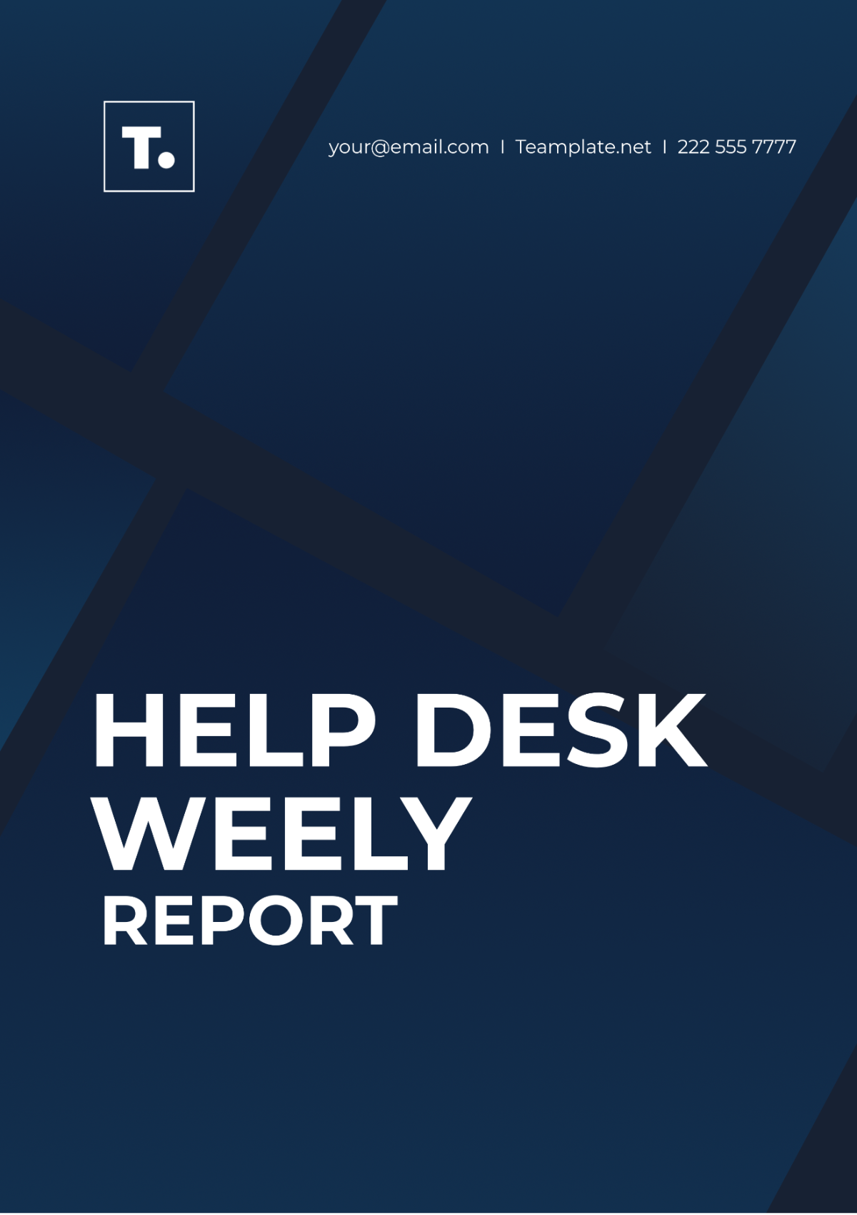 Help Desk Weekly Report Template