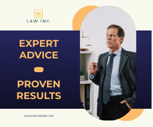 Law Firm Ad Banner Template