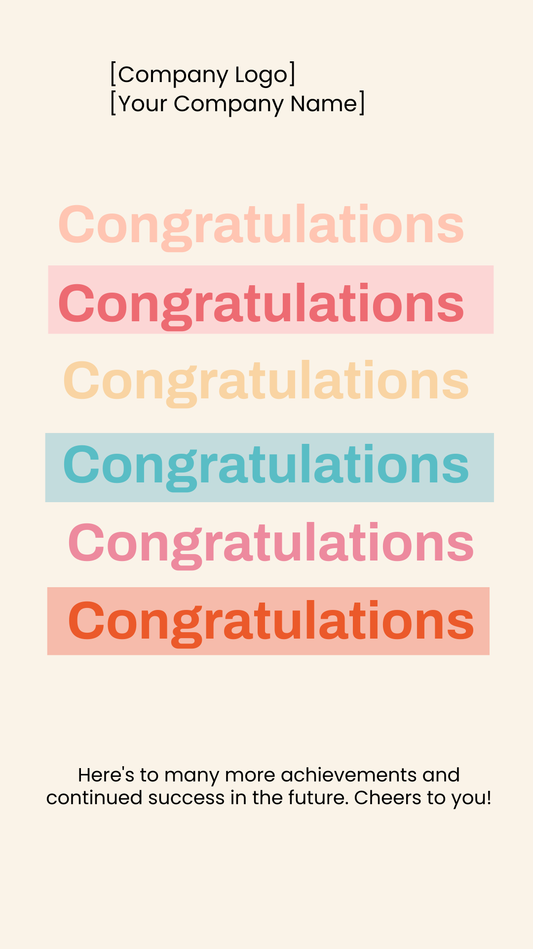 Free Congratulations Greeting Gift Card